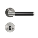 Türgriff Koster - Gebürstetes Chrom/Schwarz