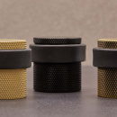 Türstopper Helix - Edelstahl-Optik