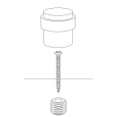 Türstopper Helix Stripe - Mattschwarz