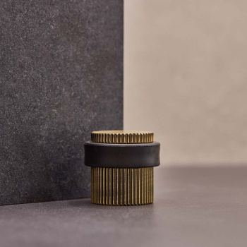 Türstopper Helix Stripe - Antik-Bronze
