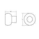 Türstopper Buggy - Mattschwarz