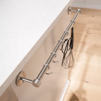 Küchenreling Aveny - 600mm - Komplett - Gebürsteter Edelstahl