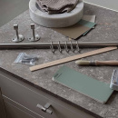 Küchenreling Aveny - 600mm - Komplett - Gebürsteter Edelstahl