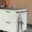 Küchenreling Aveny - 600mm - Komplett - Brünierte Messing