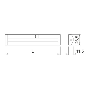 LED-Profil Sidy UHE IFR DX 24V 2700K - Schwarz