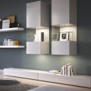 Distanzring Atom - Edelstahl-Optik