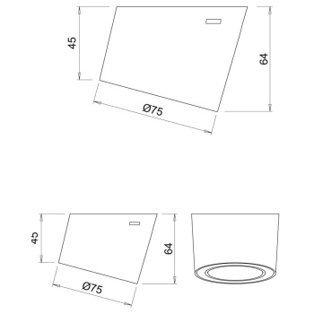 LED-Spot Unika - Steckdose - Edelstahl-Optik