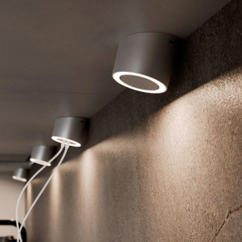 LED-Spot Unika - Steckdose - Edelstahl-Optik