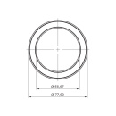 LED-Spot Ringlight - Utanpåliggande - Schwarz