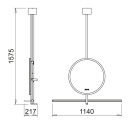Badezimmerspiegel IO med Beleuchtung & Regal - Schwarz