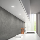 LED-Spot Atom - Edelstahl-Optik