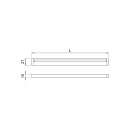 LED-Profil Blade - 2000mm - Mattschwarz