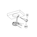 LED-Spot Holl TDM D-M - Edelstahl-Optik