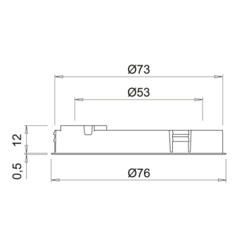 LED-Spot Holl TDM D-M - Mattschwarz