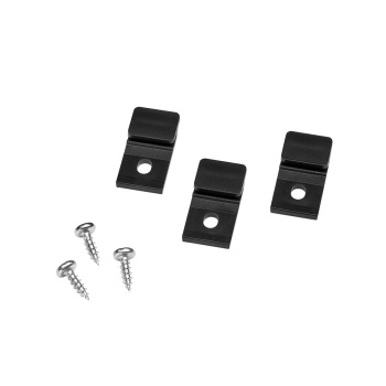 Monteringsclips Tuby - Schwarz - 3er-Set