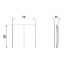 Kabelloser Dimmer Kiny - Doppel - Schwarz