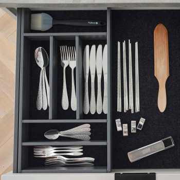 Besteckkasten Flex Basic - Dunkelgrau