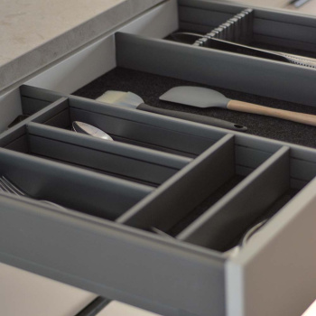 Besteckkasten Flex Basic - Dunkelgrau