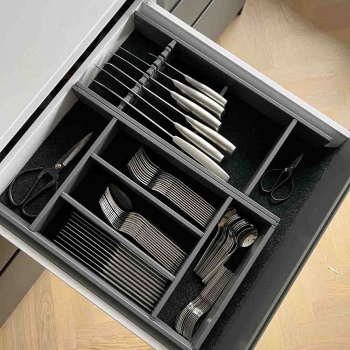 Besteckkasten Flex Basic - Dunkelgrau