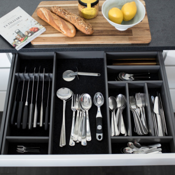 Besteckkasten Flex Basic - Dunkelgrau