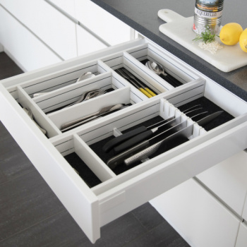 Besteckkasten Flex Basic - Weiß