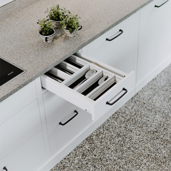 Besteckkasten Flex Basic - Weiß