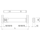 LED-Armatur Baski SF - Edelstahl-Optik