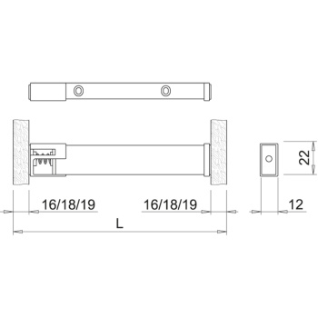 LED-Armatur Baski SF - Edelstahl-Optik