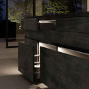 LED-Armatur Baski SF - Edelstahl-Optik