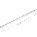 LED-Armatur Baski SF - Edelstahl-Optik
