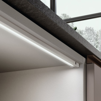 LED-Armatur Baski SF - Edelstahl-Optik