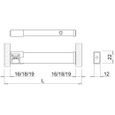 LED-Armatur Baski SF - Edelstahl-Optik