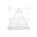 LED-Spot Stella Flat - Edelstahl-Optik