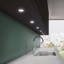 LED-Spot Stella Flat - Edelstahl-Optik