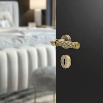 Türgriff Helix 200 Stripe - Antik-Bronze