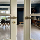 Türgriff Helix 200 Stripe - Antik-Bronze