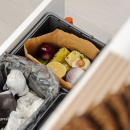 Mülltrennung - Cube Compact Eco - Dunkelgrau