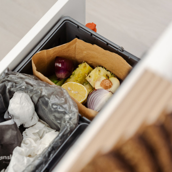 Mülltrennung - Cube Compact Eco - Dunkelgrau