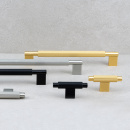 Möbelgriff Arpa - Gebürstetes Messing