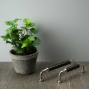 Möbelgriff Brohult M - Vernickelt/Schwarz