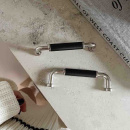 Möbelgriff Brohult M - Vernickelt/Schwarz