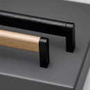 Möbelgriff Crossing - Schwarz/Schwarz