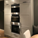 Möbelgriff Norma 12 - Edelstahl-Optik/Schwarz Leder