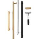 Möbelgriff Rille - Gebürstetes Schwarz