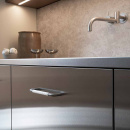 Möbelgriff Helix Stripe - Edelstahl-Optik