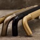 Möbelgriff Helix Stripe - Mattschwarz