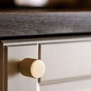 Möbelknopf Helix Stripe - Messing