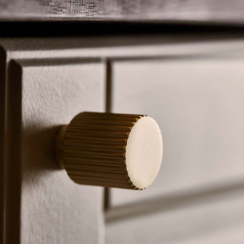 Möbelknopf Helix Stripe - Messing