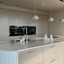 Möbelknopf Helix Stripe - Edelstahl-Optik