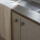 Möbelknopf Helix Stripe - Edelstahl-Optik